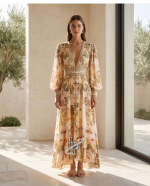 Long Button Front Dress