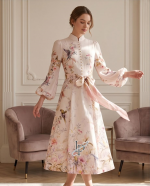 Linen Rebellion Floral Midi Dress