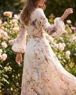 Linen Rebellion Floral Midi Dress - Image 2