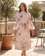 Linen Rebellion Floral Midi Dress - Image 3