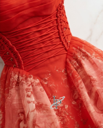 Rebellion lace-up Floral Mini Dress - Image 3
