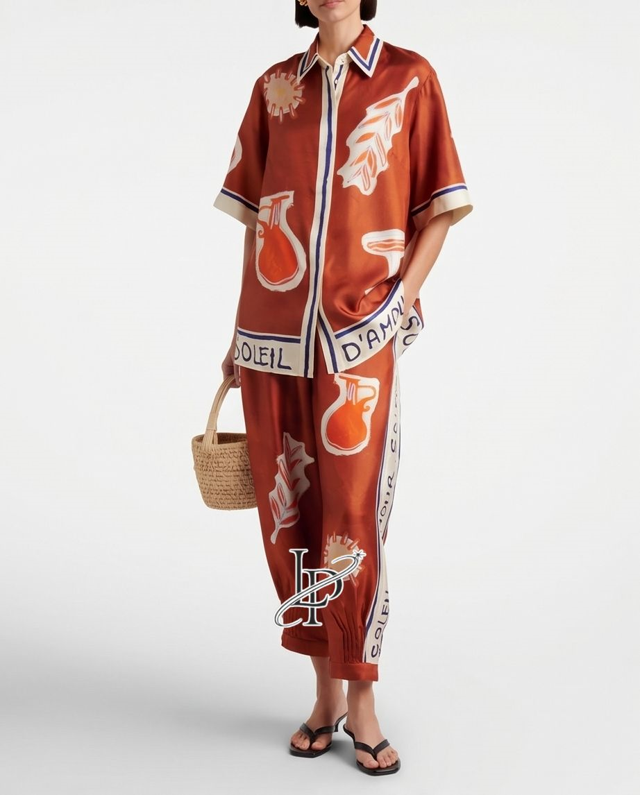 orang 4 WOMENS Soleil D'Amour Silk SET - Image 1