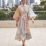 Striped Long Dress